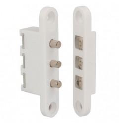 AMIG 24019  
 Contacto puerta 3P  
 71 x 14 mm  
 Nylon  
 Blanco