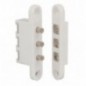 AMIG 24019  
 Contacto puerta 3P  
 71 x 14 mm  
 Nylon  
 Blanco
