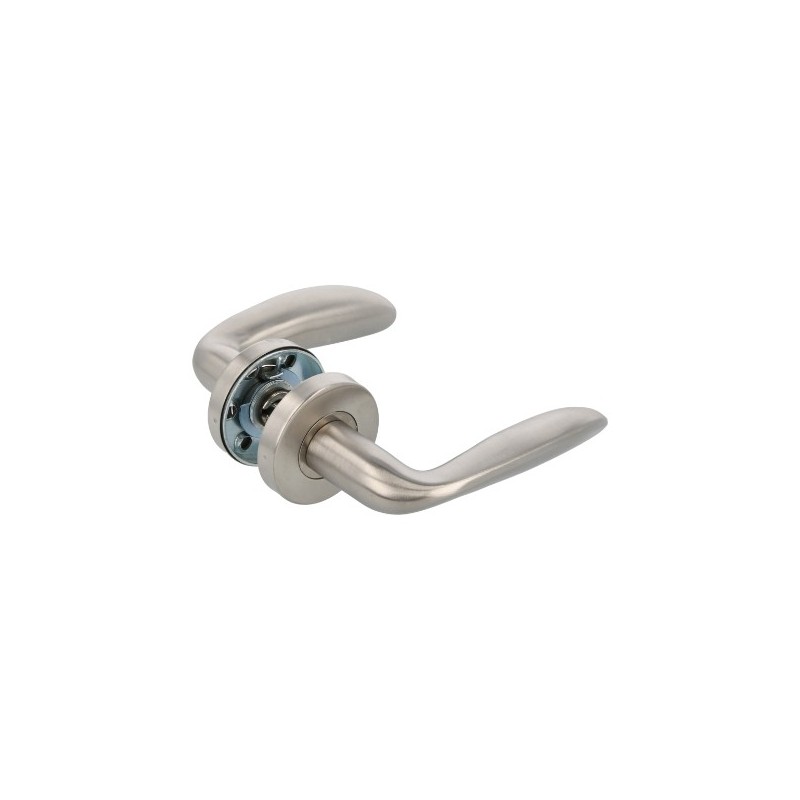 AMIG 24030  
 Manilla con roseta TARA  
 Ø53 mm  
 Acero inoxidable  
 Mate