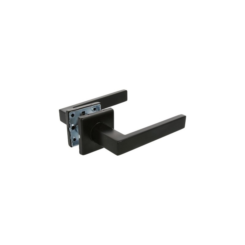 AMIG 24032  
 Manilla con roseta SUKI  
 54 x 54 mm  
 Acero inoxidable  
 Negro