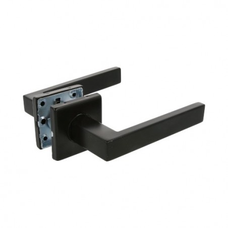AMIG 24032  
 Manilla con roseta SUKI  
 54 x 54 mm  
 Acero inoxidable  
 Negro