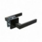 AMIG 24032  
 Manilla con roseta SUKI  
 54 x 54 mm  
 Acero inoxidable  
 Negro