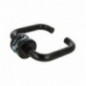 AMIG 24033  
 Manilla con roseta 3RX  
 Ø53 mm  
 Acero inoxidable  
 Negro