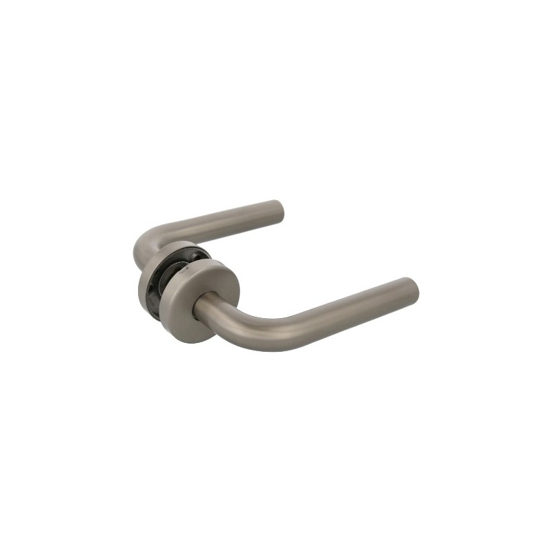 AMIG 24036  
 Manilla con roseta 4RX AMHYG  
 Ø52 mm  
 Acero inoxidable 18/8  
 Mate