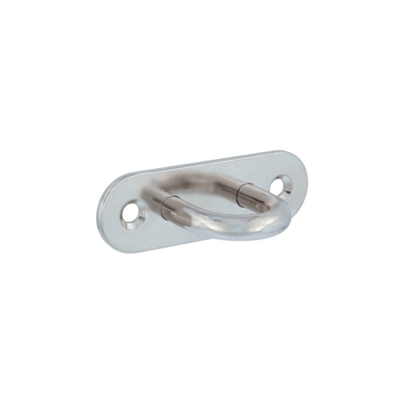 AMIG 24070  
 Placa amarre oval 30166  
 80 x 26 mm  
 Acero inoxidable AISI 316  
 AISI 316