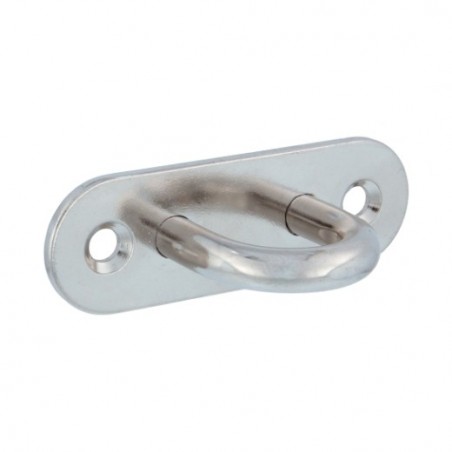 AMIG 24070  
 Placa amarre oval 30166  
 80 x 26 mm  
 Acero inoxidable AISI 316  
 AISI 316