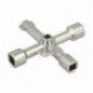 AMIG 24081  
 Llave contador universal 107  
 72 x 72 mm  
 Acero  
 Niquelado