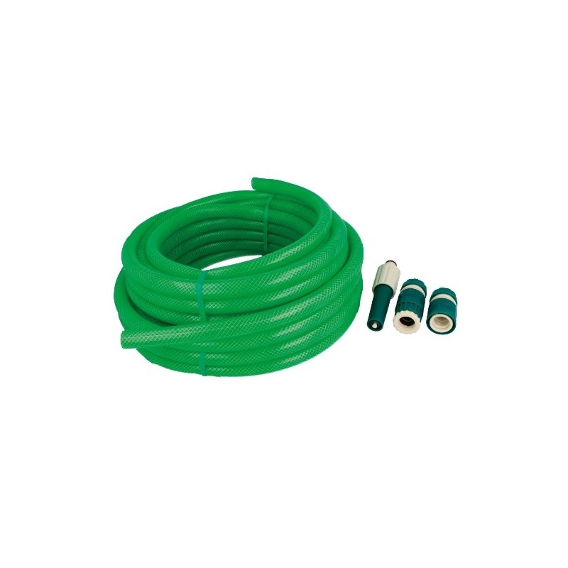 AMIG 24084  
 Kit manguera trenzada 2083  
 Ø15 mm x 15 m  
 PVC  
 Verde