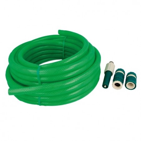 AMIG 24084  
 Kit manguera trenzada 2083  
 Ø15 mm x 15 m  
 PVC  
 Verde
