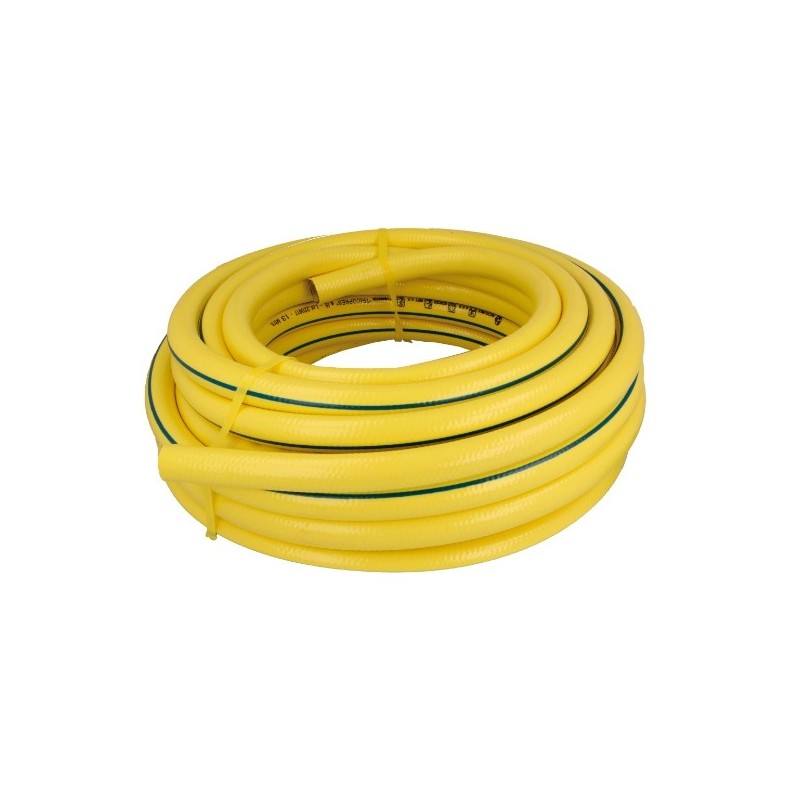 AMIG 24085  
 Manguera tricotada 2084  
 Ø15 mm x 25 m  
 PVC  
 Amarillo