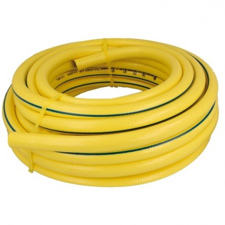 AMIG 24085  
 Manguera tricotada 2084  
 Ø15 mm x 25 m  
 PVC  
 Amarillo