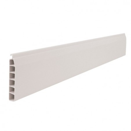 AMIG 24145   Final lama persiana mini 40   45 x 8,2 mm x 2 m   PVC   Blanco
