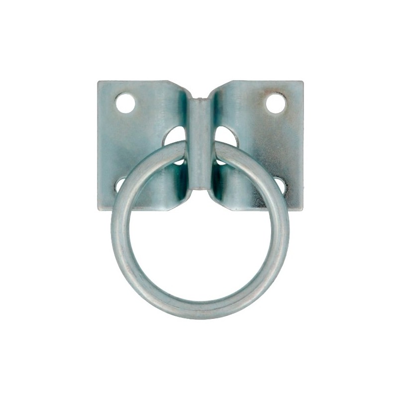 AMIG 24154  
 Placa con anilla móvil 507  
 72 x 45 mm  
 Acero  
 Zincado