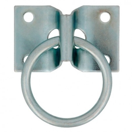 AMIG 24154  
 Placa con anilla móvil 507  
 72 x 45 mm  
 Acero  
 Zincado
