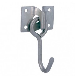 AMIG 24156  
 Placa con gancho móvil 509  
 69 x 45 mm  
 Acero  
 Zincado