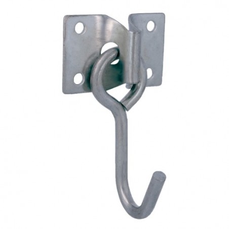 AMIG 24156  
 Placa con gancho móvil 509  
 69 x 45 mm  
 Acero  
 Zincado