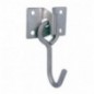 AMIG 24156  
 Placa con gancho móvil 509  
 69 x 45 mm  
 Acero  
 Zincado