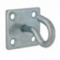 AMIG 24157  
 Placa con gancho fijo 510  
 50 X 50 X 5 mm  
 Acero  
 Zincado