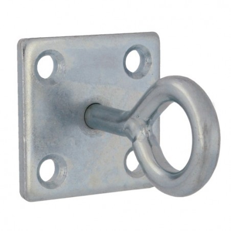 AMIG 24158  
 Placa con gancho cerrado 511  
 50 X 50 X 5 mm  
 Acero  
 Zincado