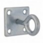 AMIG 24158  
 Placa con gancho cerrado 511  
 50 X 50 X 5 mm  
 Acero  
 Zincado