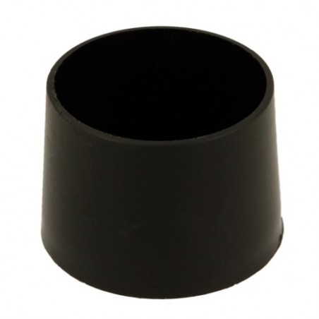 AMIG 24166  
 Contera exterior redonda 655  
 Ø22 mm  
 Polietileno  
 Negro