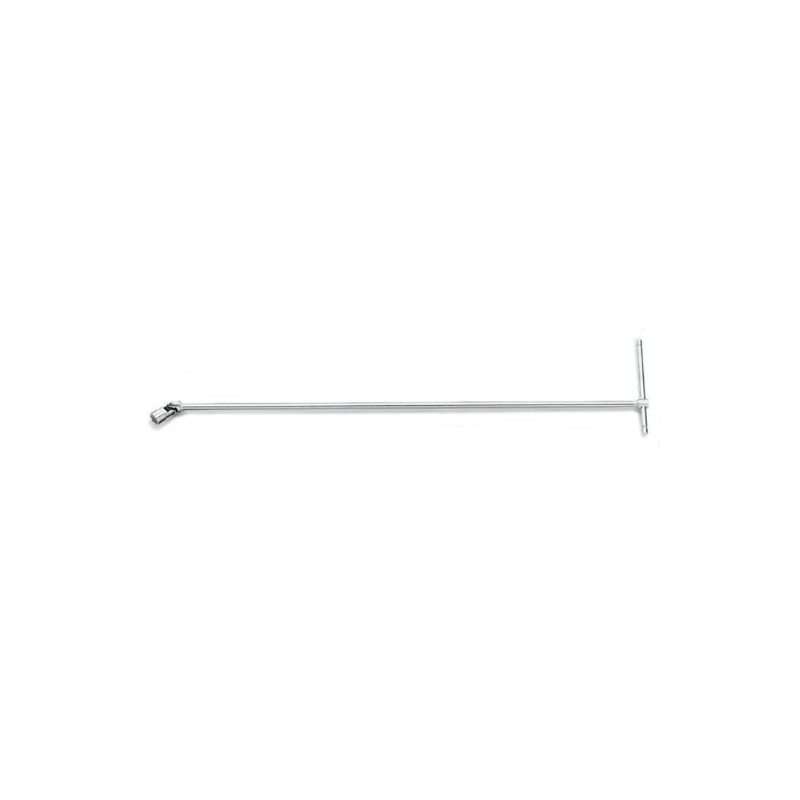 952L 14 Llave en T con vaso hexagonal articulado, modelo largo, cromada