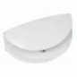 AMIG 2422  
 Soporte baldas 31  
 23,5 x 50 mm  
 Zamak  
 Blanco