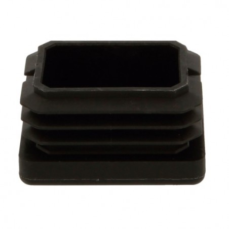 AMIG 24224  
 Contera interior rectangular 662  
 20 x 40 mm  
 Polietileno  
 Negro