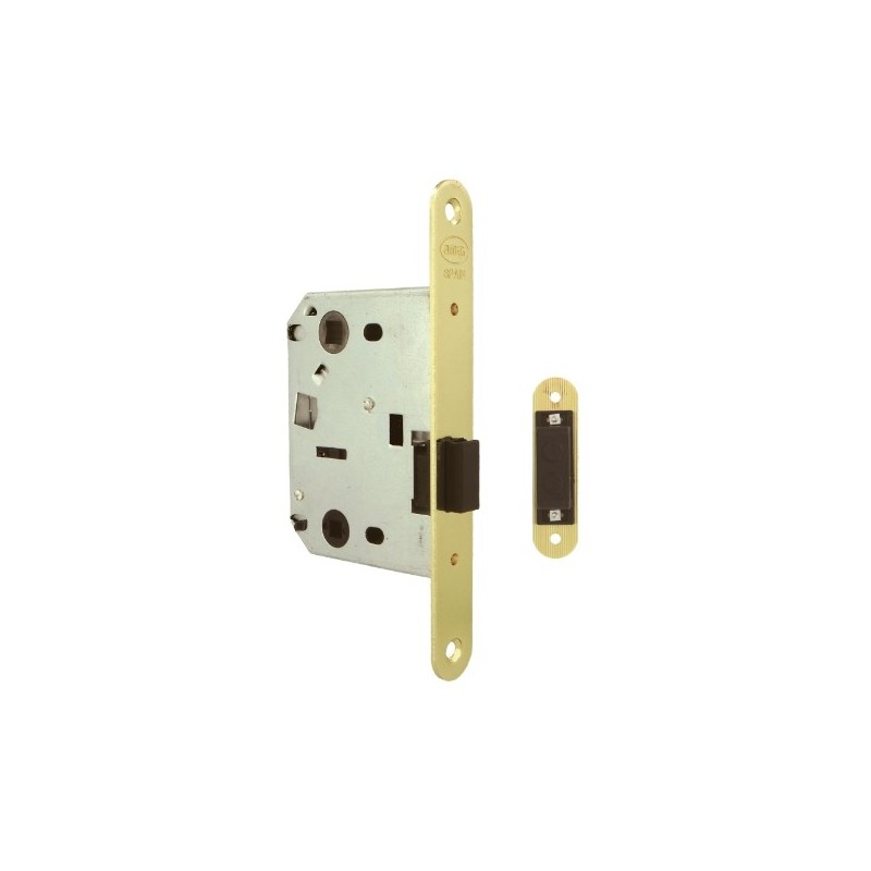 AMIG 24227  
 Pestillo 4500  
 50/70 mm  
 Acero  
 Latonado barnizado