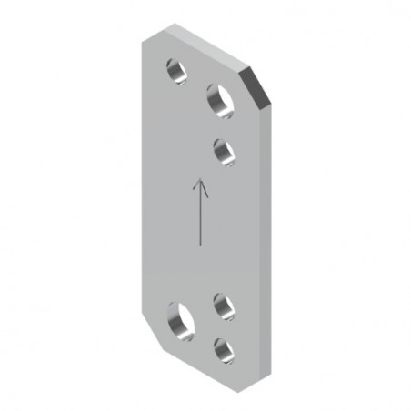 AMIG 24232  
 Suplemento marco C15  
 2 mm  
 Acero  
 Cromado