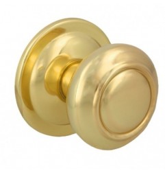 AMIG 24245  
 Pomo puerta de entrada 55  
 Ø70 mm  
 Acero  
 Latonado barnizado