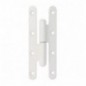 AMIG 24250  
 Pernio 505  
 140 x 55 x 3 mm  
 Acero  
 Blanco - Izquierda