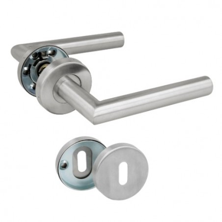 AMIG 24251  
 Manilla con roseta 7RGX  
 136 x Ø19 mm  
 Acero inoxidable  
 Mate