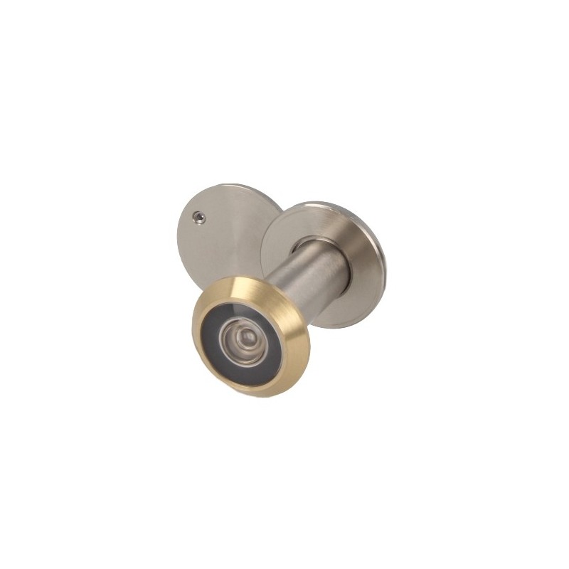 AMIG 24252  
 Mirilla para puerta 3  
 Ø14 35-60 mm  
 Latón  
 Oro/Cromo mate