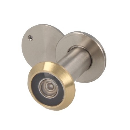 AMIG 24252  
 Mirilla para puerta 3  
 Ø14 35-60 mm  
 Latón  
 Oro/Cromo mate