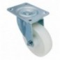 AMIG 24265  
 Rueda con pletina 2550  
 Ø150 mm  
 Nylon  
 Blanco