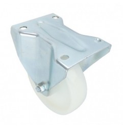 AMIG 24267  
 Rueda con pletina fija 2552  
 Ø150 mm  
 Nylon  
 Blanco