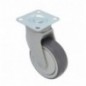 AMIG 24268  
 Rueda con pletina 2535  
 Ø100 mm  
 Goma  
 Gris