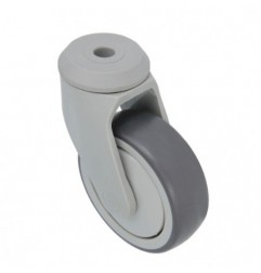 AMIG 24270  
 Rueda con agujero 2536  
 Ø100 mm  
 Goma  
 Gris