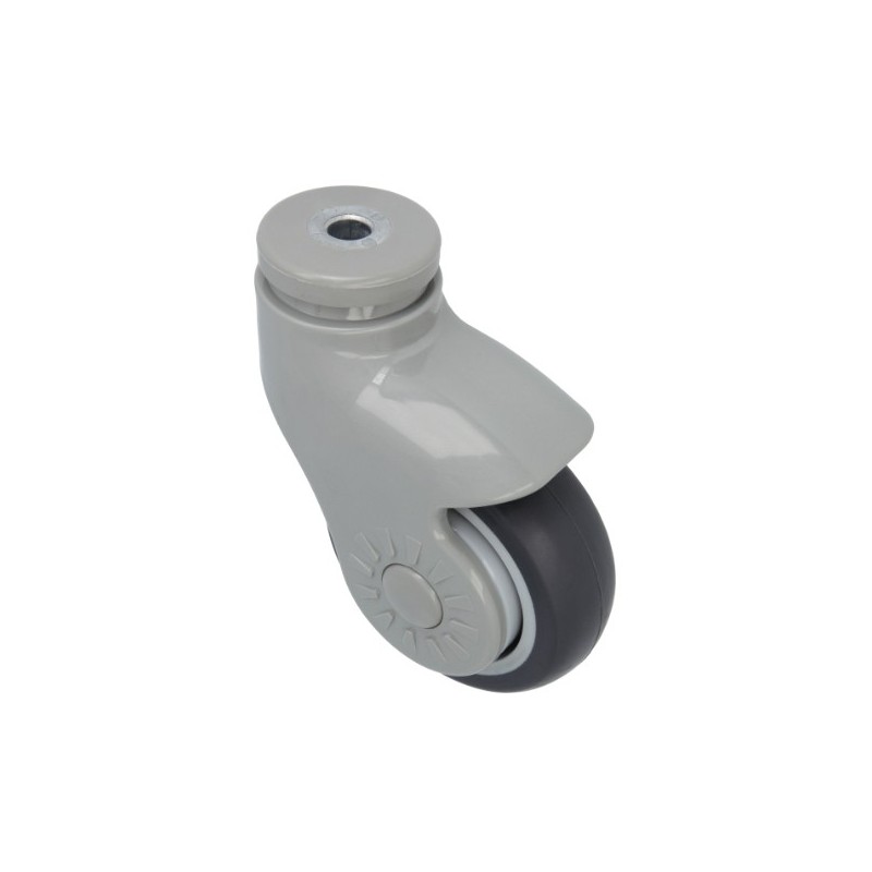 AMIG 24272  
 Rueda con agujero 2537  
 Ø100 mm  
 Goma  
 Gris