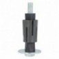 AMIG 24274   Taco expansivo redondo 1   Ø19 - 22 mm   Acero / nylon   Gris