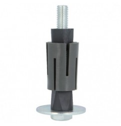 AMIG 24276   Taco expansivo redondo 1   Ø27 - 30 mm   Acero / nylon   Gris