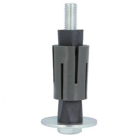 AMIG 24276   Taco expansivo redondo 1   Ø27 - 30 mm   Acero / nylon   Gris