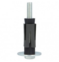AMIG 24279   Taco expansivo cuadrado 2   27 x 27 mm   Acero / nylon   Gris