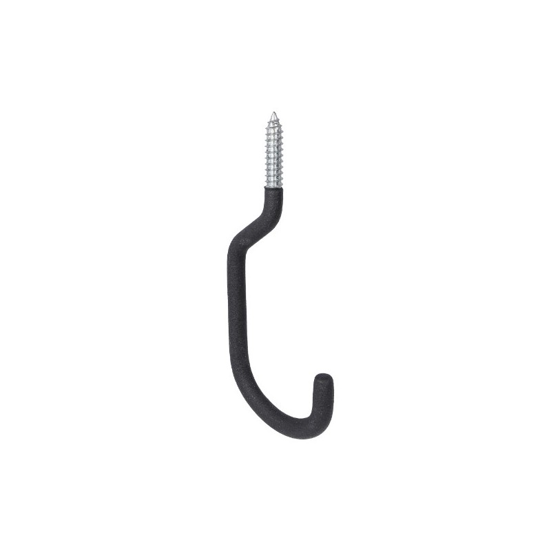 AMIG 24296  
 Gancho multiuso 770  
 100 x 210 x 12 mm  
 Acero  
 Negro