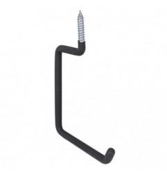 AMIG 24297  
 Gancho multiuso 771  
 155 x 240 x 12 mm  
 Acero  
 Negro