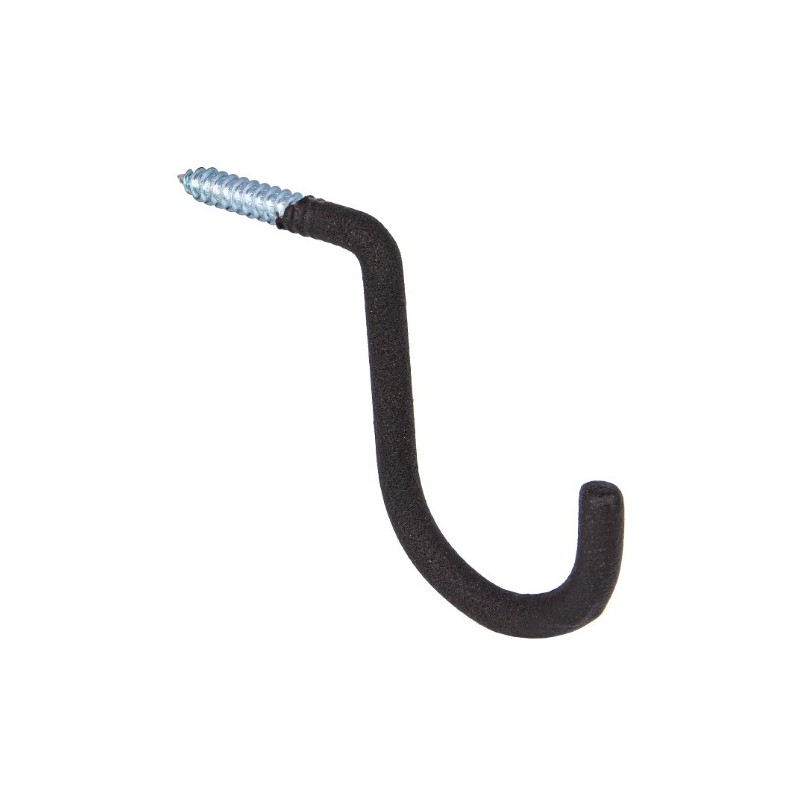 AMIG 24298  
 Gancho multiuso 772  
 110 x 135 x 12 mm  
 Acero  
 Negro