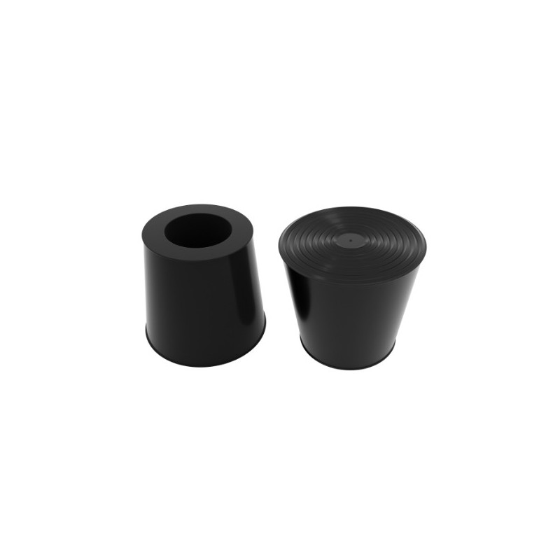 AMIG 24308  
 Contera retenedor pie 11  
 27 x 26 x 21 mm  
 Goma  
 Negro