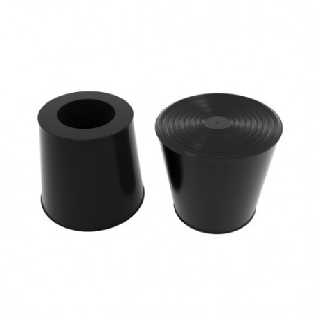 AMIG 24308  
 Contera retenedor pie 11  
 27 x 26 x 21 mm  
 Goma  
 Negro
