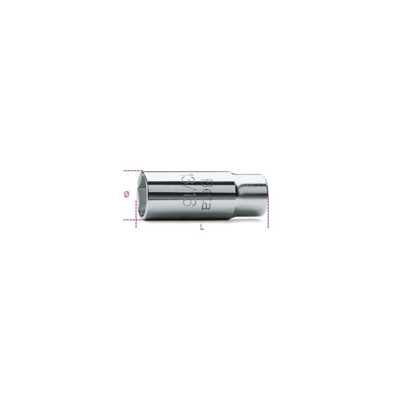 956C 20,8 Vaso con cuadrado hembra de 1/2&quot,, para bujías
